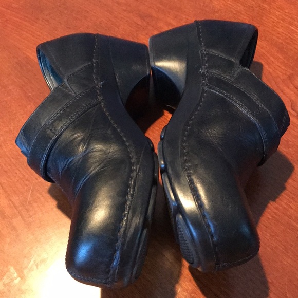 Dansko black leather clogs shoes size 38 - Picture 8 of 15